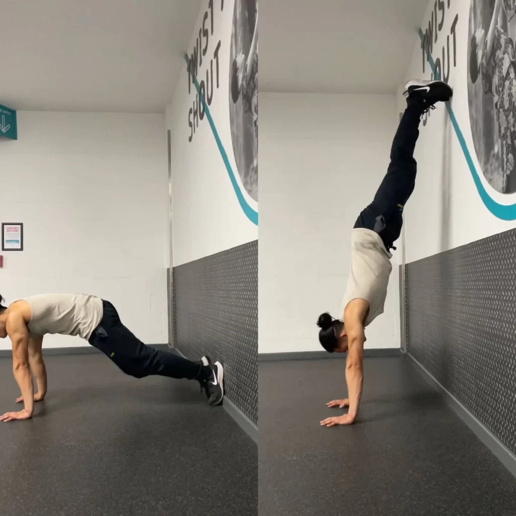 Handstand Push-up (Wall Facing) – Warriorz Health & Fitness